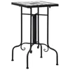 Vidaxl Mosaic Side Table Black And White Ceramic, 46711