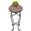 Vidaxl Mosaic Side Table Plant Table Terracotta, 41127