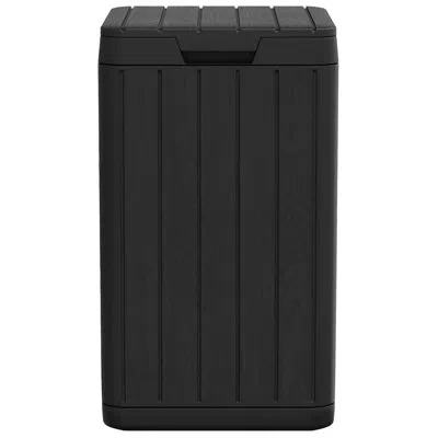 Vidaxl Outdoor Garbage Bin 15"x15"x25.6" Pp In Anthracite