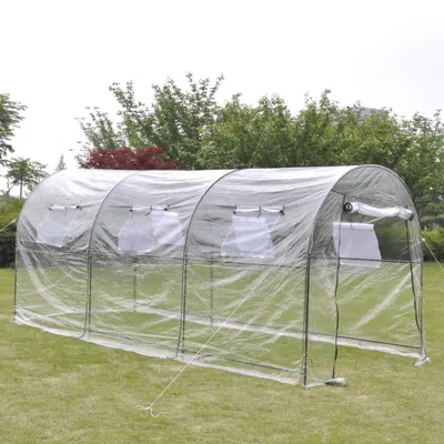 Vidaxl Outdoor Greenhouse Large Portable Gardening Plant Hot House, 40785 In Transparent