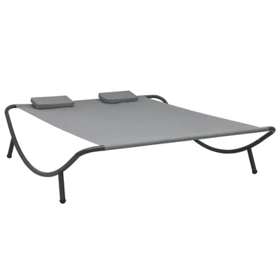 Vidaxl Outdoor Lounge Bed Fabric Anthracite, 48076 In Gray