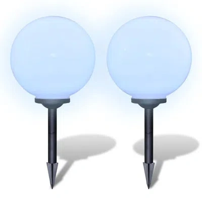 Vidaxl Outdoor Pathway Light Patio Led Solar Walkway Light With Ground Spike