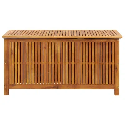 Vidaxl Outdoor Storage Box, Deck Box, Solid Acacia Wood In Brown