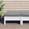 Shop Vidaxl Pallet Ottoman Cushion Gray Fabric, 315077