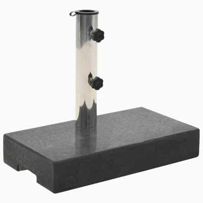 Vidaxl Parasol Base Granite 55.1 Lb Rectangular Black, 45067