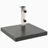 Vidaxl Parasol Base Granite 66.1 Lb Square Black, 45065