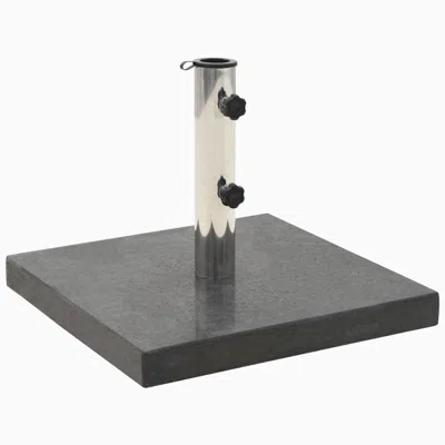 Vidaxl Parasol Base Granite 66.1 Lb Square Black, 45065