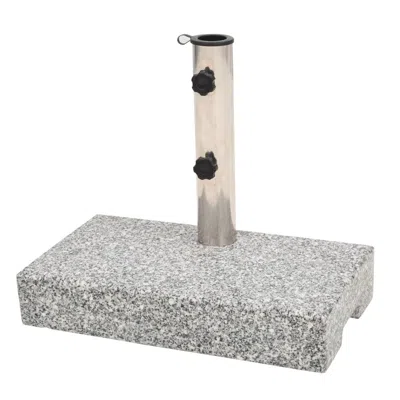 Vidaxl Parasol Base Granite Rectangular 55.1 Lb, 43725 In Gray