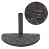Vidaxl Parasol Base Resin Half Round Bronze 19.8 Lbs, 43655