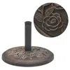Vidaxl Parasol Base Resin Round Bronze 19.8 Lbs, 43656