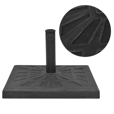 Vidaxl Parasol Base Resin Square Black 41.9 Lb, 43659
