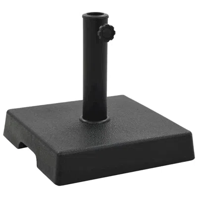 Vidaxl Parasol Base Square Polyresin 17.6 Lbs Black, 45206
