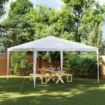 Vidaxl Party Tent 13.1'x13.1' White, 48498