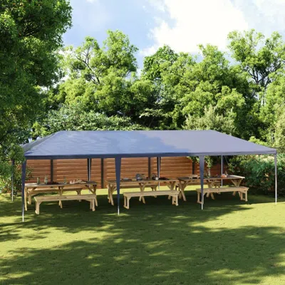 Vidaxl Party Tent 13.1'x29.5' Blue, 48505 In Green