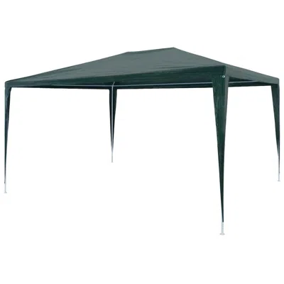 Vidaxl Party Tent Pe Green 9'10"x13'1", 45092