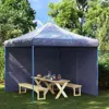 Vidaxl Party Tent Sidewall 2 Pcs With Zipper Pe Blue, 45116
