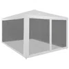 Vidaxl Party Tent With 4 Mesh Sidewalls 157.5"x118.1", 45109