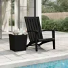 Vidaxl Patio Adirondack Chair Black Polypropylene