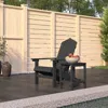 Vidaxl Patio Adirondack Chair With Table Hdpe Anthracite
