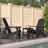 Vidaxl Patio Adirondack Chairs With Table Hdpe Anthracite