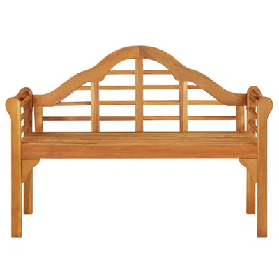Vidaxl Patio Bench 49.2" Solid Wood Acacia In Neutral