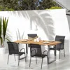 Vidaxl Patio Chairs 4 Pcs Steel And Textilene Black