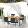 Shop Vidaxl Patio Chairs 4 Pcs Steel And Textilene Black