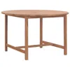 Vidaxl Patio Dining Table Ã˜43.3"x29.5" Solid Wood Teak