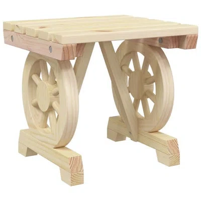 Vidaxl Patio Footstool 15.7"x14.4"x15.2" Solid Wood Fir In Brown