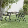 Vidaxl Patio Table 31.5"x31.5"x28.3" Expanded Metal Mesh Anthracite