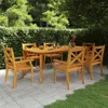 Vidaxl Patio Table 78.7"x39.4"x29.5" Solid Wood Acacia