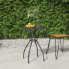 Vidaxl Patio Table Anthracite 19.7"x19.7"x28.3" Steel Mesh