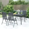 Vidaxl Patio Table Anthracite 65"x31.5"x28.3" Steel Mesh