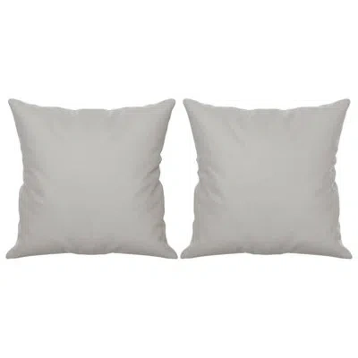 Vidaxl Pillow Decorative Throw Pillow With Insert Microfiber Fabric In Light Gray