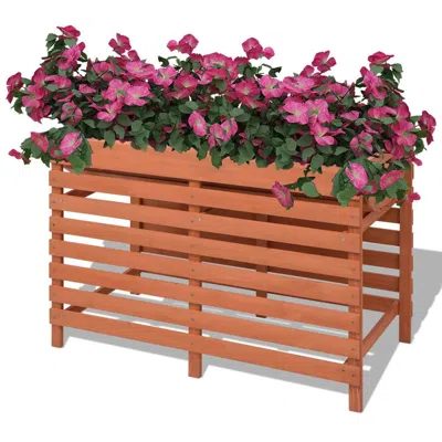 Vidaxl Planter 39.3"x19.6"x27.9" Wood, 42349 In Brown