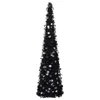 Vidaxl Pop-up Artificial Christmas Tree Black 59.1" Pet, 320986