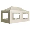 Vidaxl Professional Folding Party Tent With Walls Aluminium 236.2"x118.1" Cream, 45506
