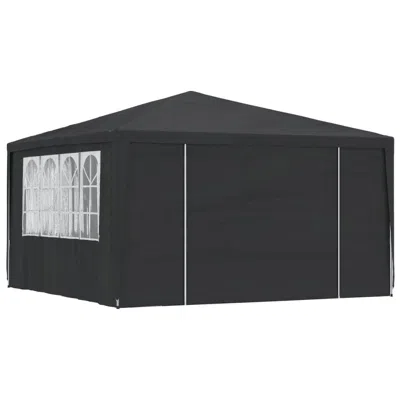 Vidaxl Professional Party Tent With Side Walls 13.1'x13.1' Green 90 G/mâ², 48536 In Black
