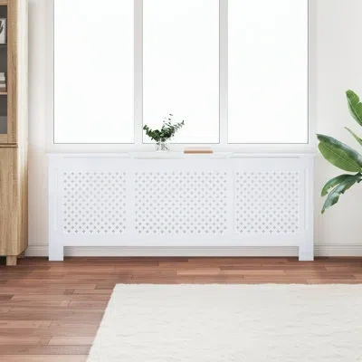 Vidaxl Radiator Cover Radiator Guard For Home Office Heater Cabinet Cover Mdf In White