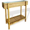 Vidaxl Raised Garden Raised Bed Solid Acacia Wood And Zinc, 43793