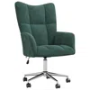 Vidaxl Relaxing Chair Dark Green Velvet (100% Polyester), Steel, Foam