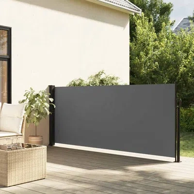 Vidaxl Retractable Side Awning In Anthracite