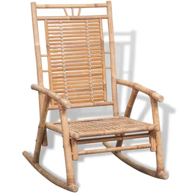 Vidaxl Rocking Chair Bamboo, 41894 In Neutral