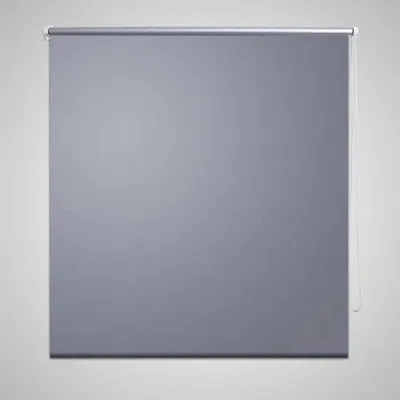 Vidaxl Roller Blind Blackout 39.4"x90.6" Gray