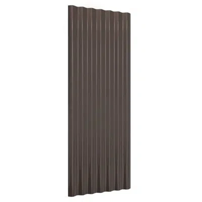 Vidaxl Roof Panels 12 Pcs Powder-coated Steel Brown 39.4"x14.2"