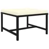 Vidaxl Sectional Footrest With Cushion Black Poly Rattan 3509