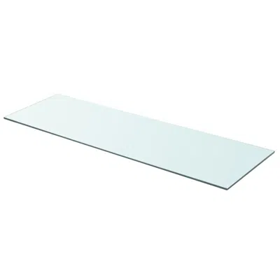 Vidaxl Shelf Panel Glass Clear 35.4"x11.8", 243841 In Blue