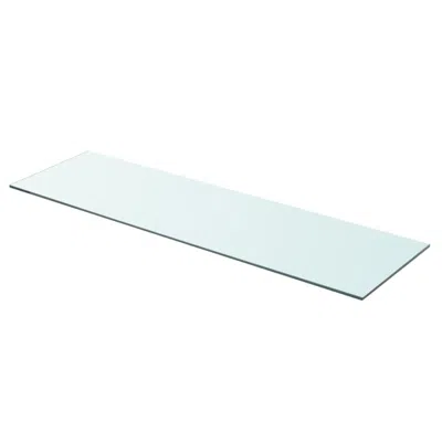 Vidaxl Shelf Panel Glass Clear 35.4"x9.8", 243840 In White