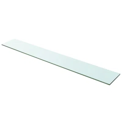 Vidaxl Shelf Panel Glass Clear 39.4"x5.9", 243843 In Transparent