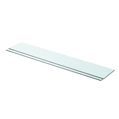 Vidaxl Shelves 2 Pcs Panel Glass Clear 35.4"x5.9", 3051578 In Transparent